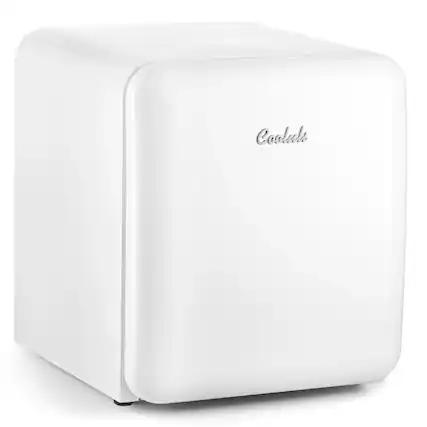 Front. Cooluli - Curve 1.7 cuft Freestanding Compressor Fridge - White.