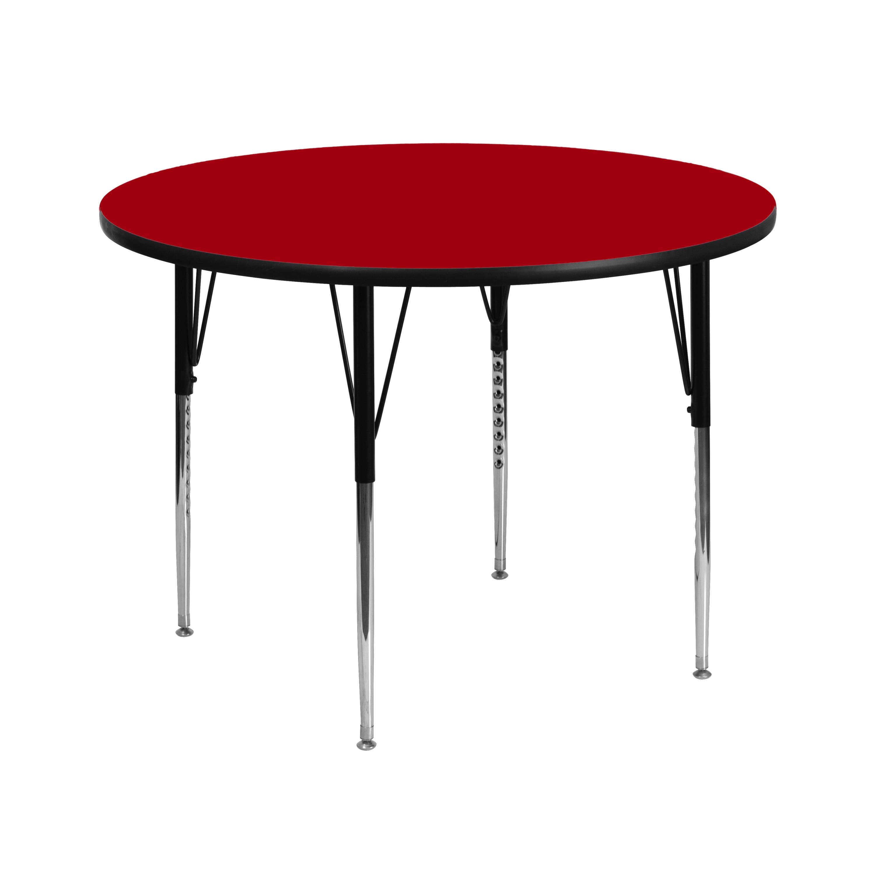 Flash Furniture - Wren 42'' Round Thermal Laminate Activity Table - Standard Height Adjustable Legs - Red price history on PriceWatchPro