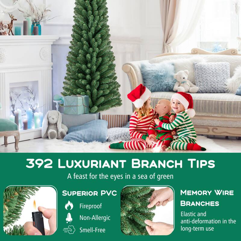 392 LUXURIANT BRANCH TIPS  
A feast for the eyes in a sea of green

SUPERIOR PVC  
Fireproof  
Non-Allergic  
Smell-Free

MEMORY WIRE BRANCHES  
Elastic and anti-deformation in the long-term use