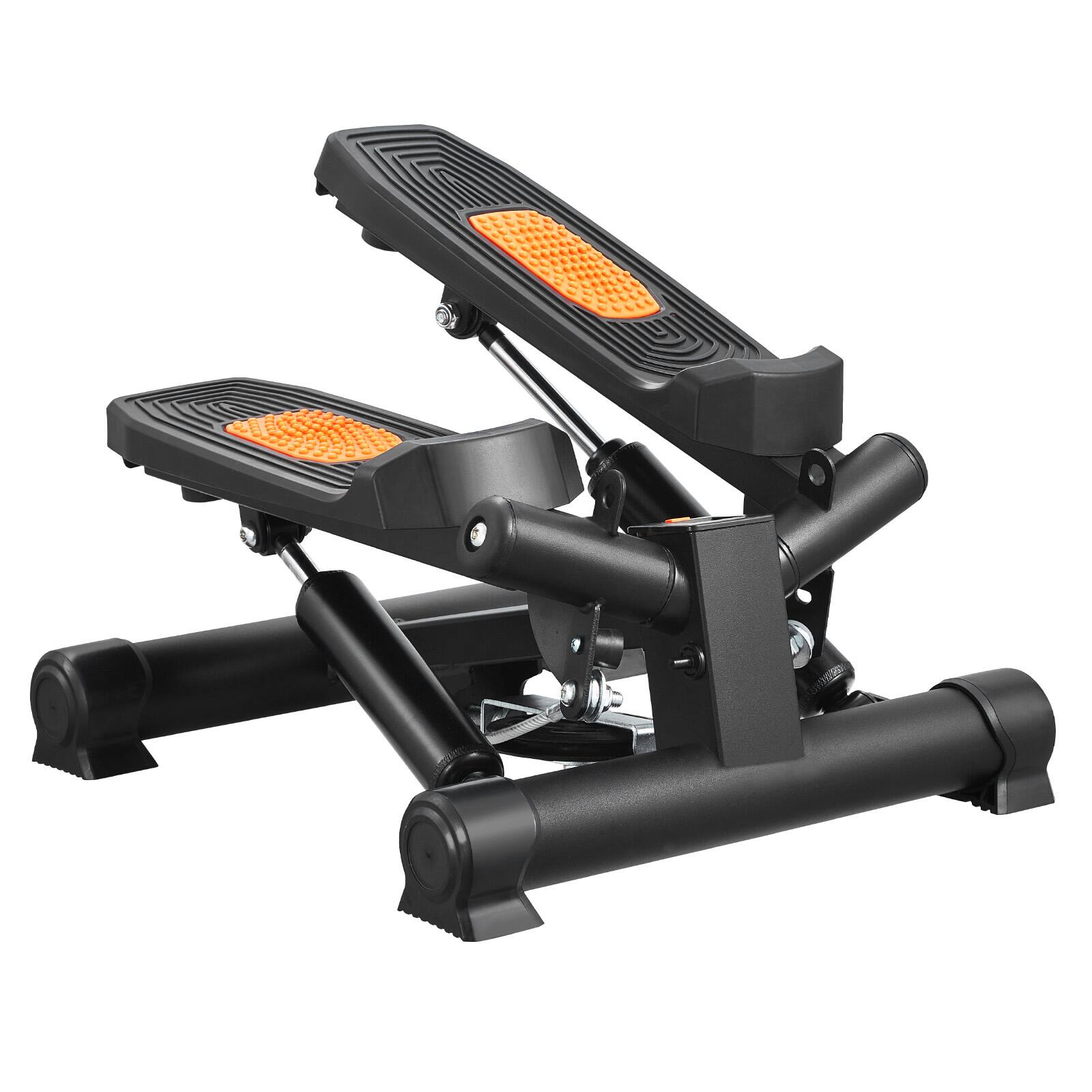 Alt View 5. VEVOR - Stair Stepper, Mini Stepper for Exercise at Home, Hydraulic Fitness Twist Stepper with Resistance Bands - Black,Orange.