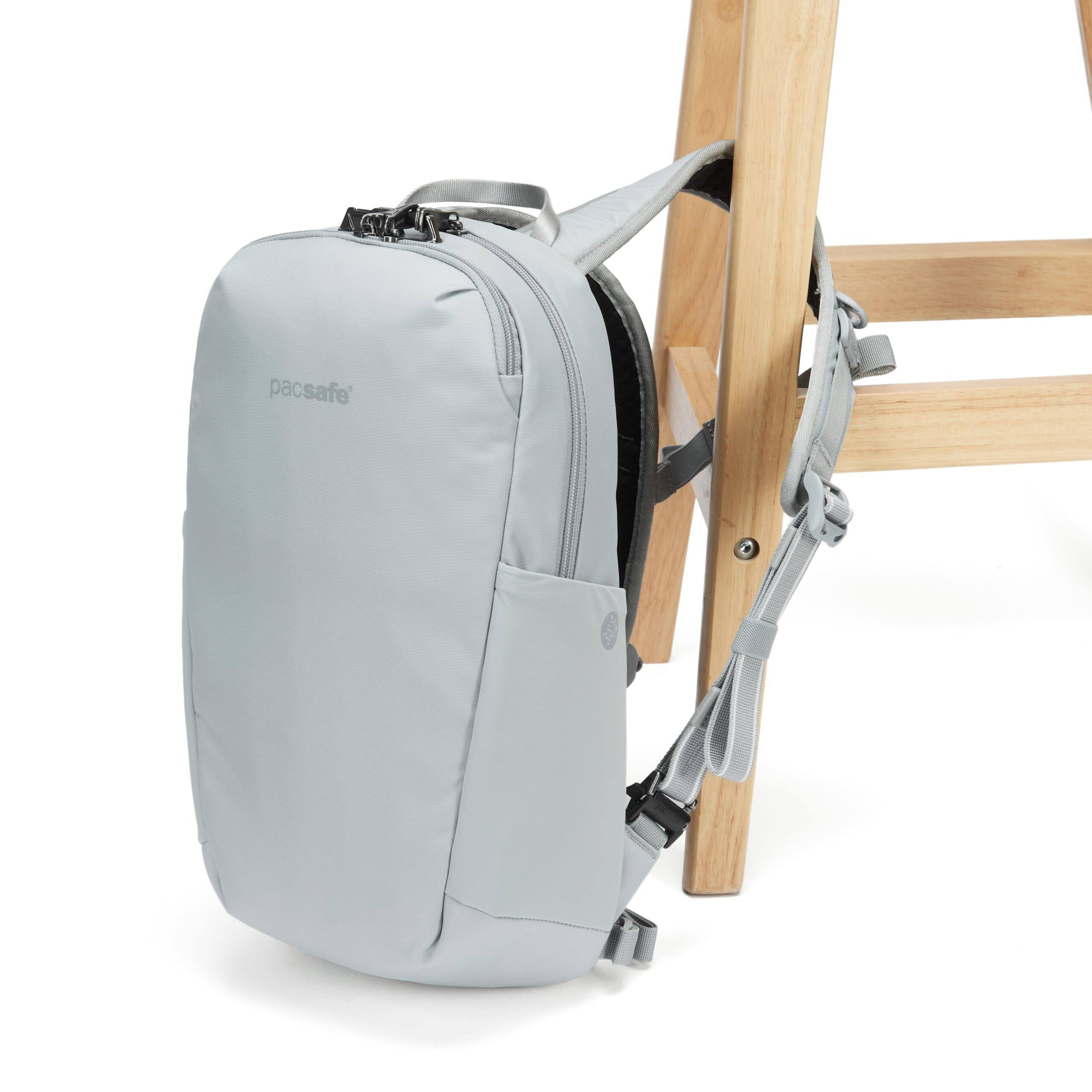 Alt View 5. Pacsafe - V 12L Tech Backpack - Digital Gray.