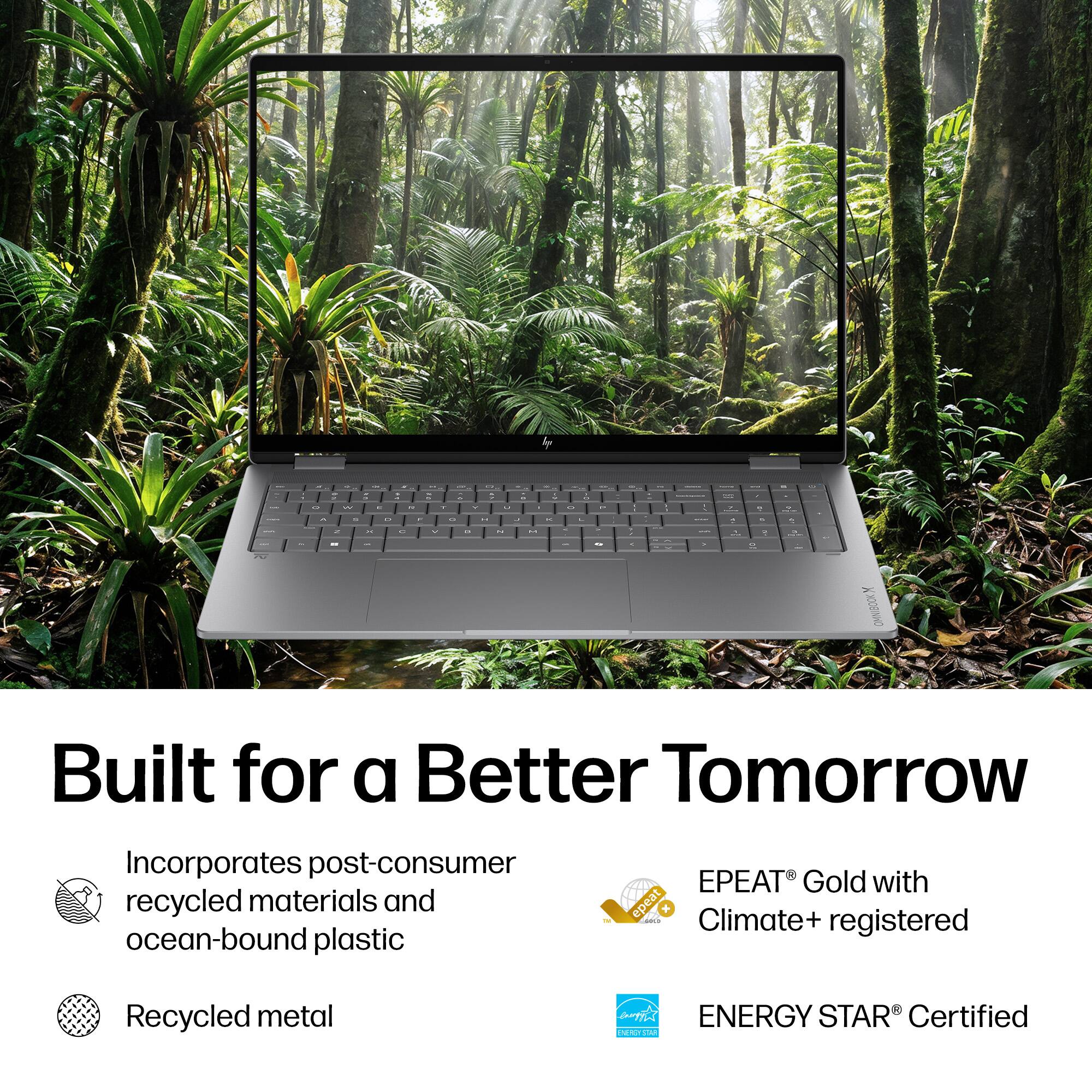 Built for a Better Tomorrow

- Incorporates post-consumer recycled materials and ocean-bound plastic
- Recycled metal
- EPEAT® Gold with Climate+ registered
- ENERGY STAR® Certified