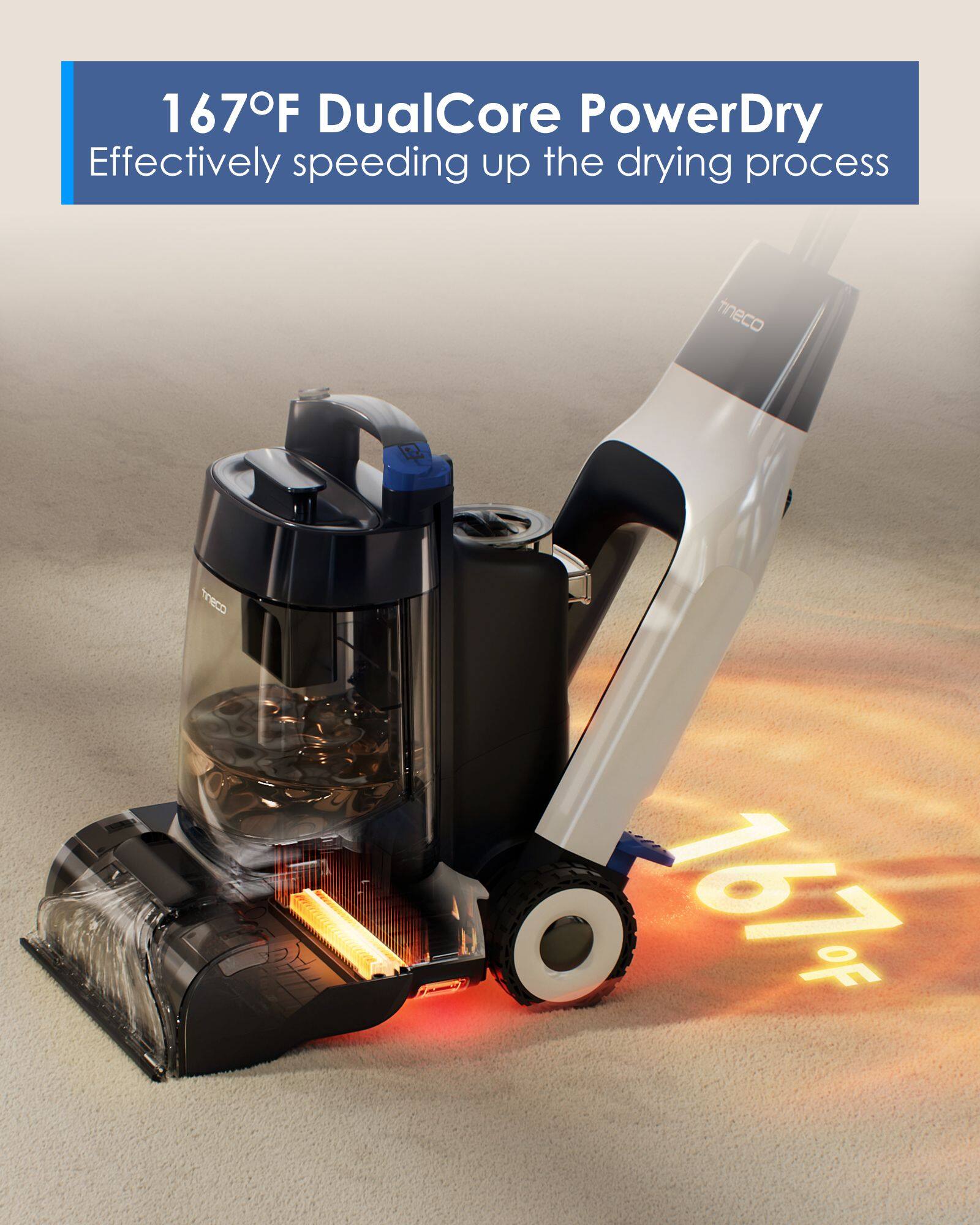167°F DualCore PowerDry  
Effectively speeding up the drying process