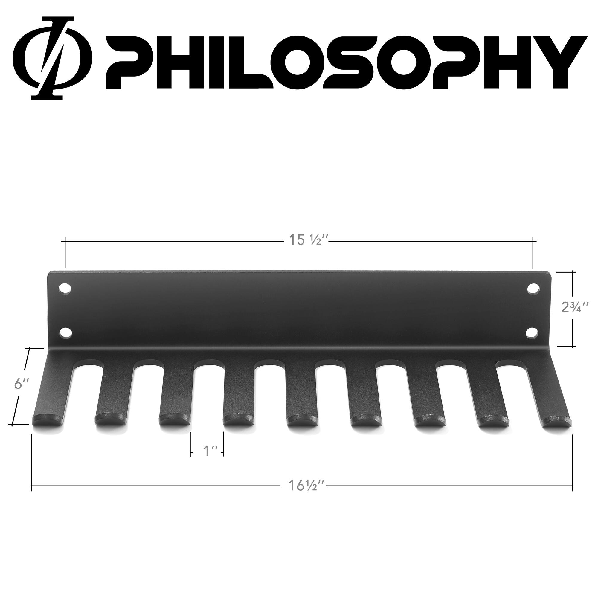 PHILOSOPHY

15 1/2"  
2 3/4"  
6"  
1"  
16 1/2"