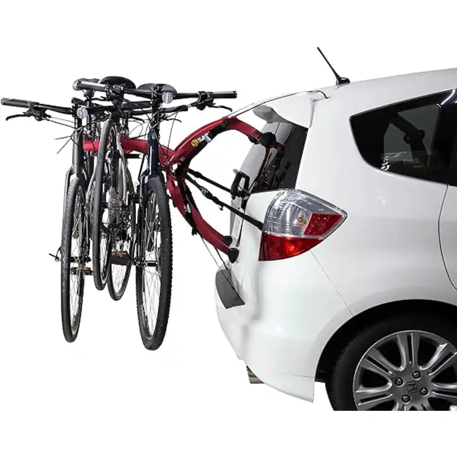 3 Bike Trunk Rack Saris Bike Racks, Bones EX Car Trunk Bicycle Rack Carrier, Mounts 3 ...