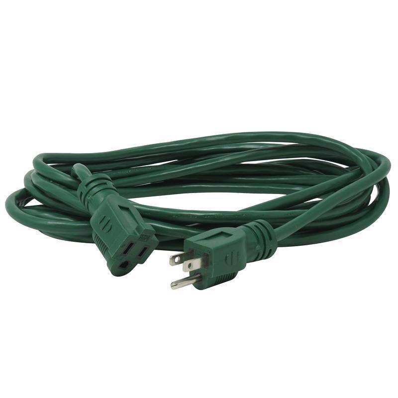Coleman Cable Inc - Outdoor 20 ft. L Extension Cord 16/3 SJTW - Green