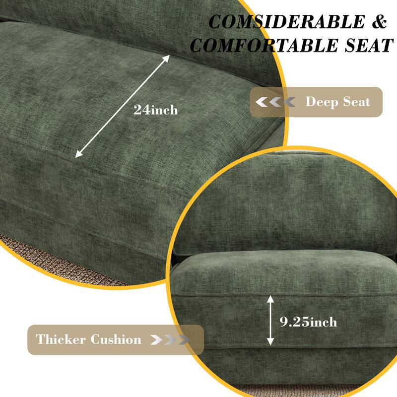 COMSIDERABLE & COMFORTABLE SEAT

Deep Seat
24inch

Thicker Cushion
9.25inch