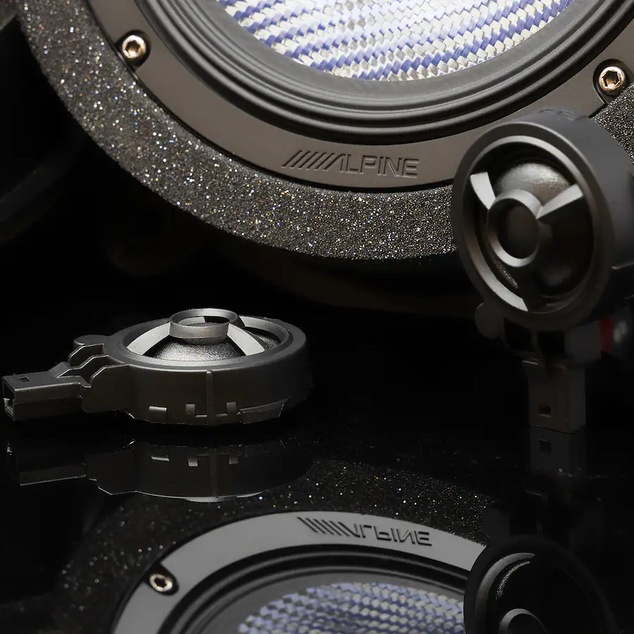 Alpine EV 65CF T 6.5" Component Front Door Speaker Set Compatible with ...