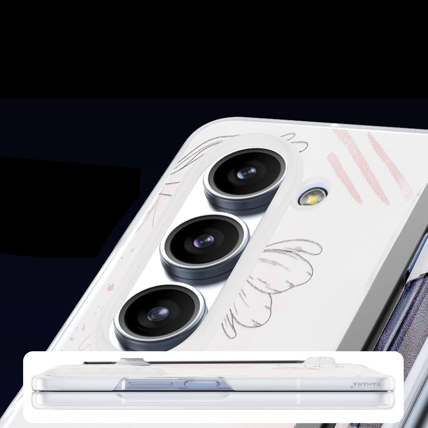 Alt View 13. SaharaCase - Inspire Series Hard-Shell Case for Samsung Galaxy Z Fold6 - Floral.