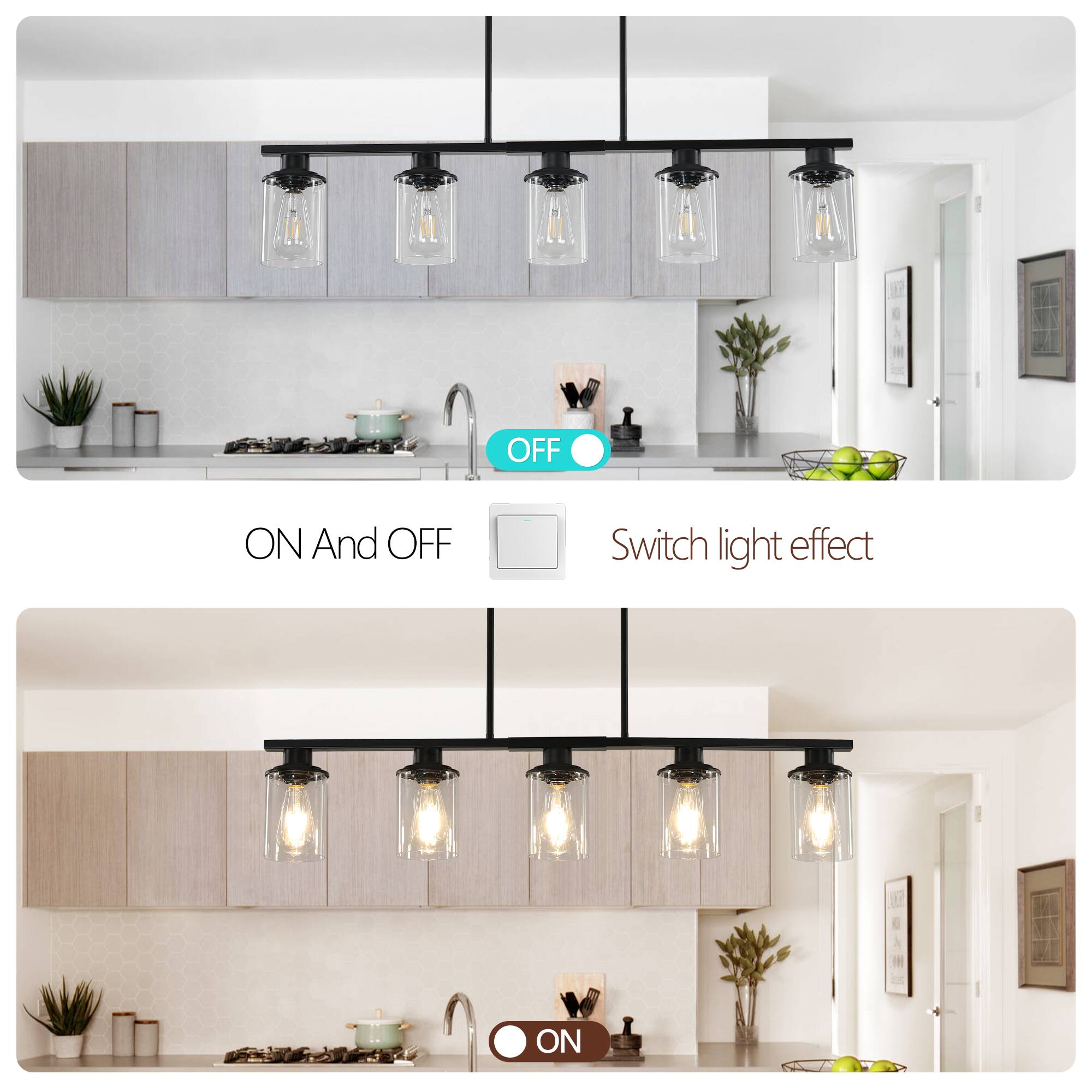 ON And OFF  
Switch light effect