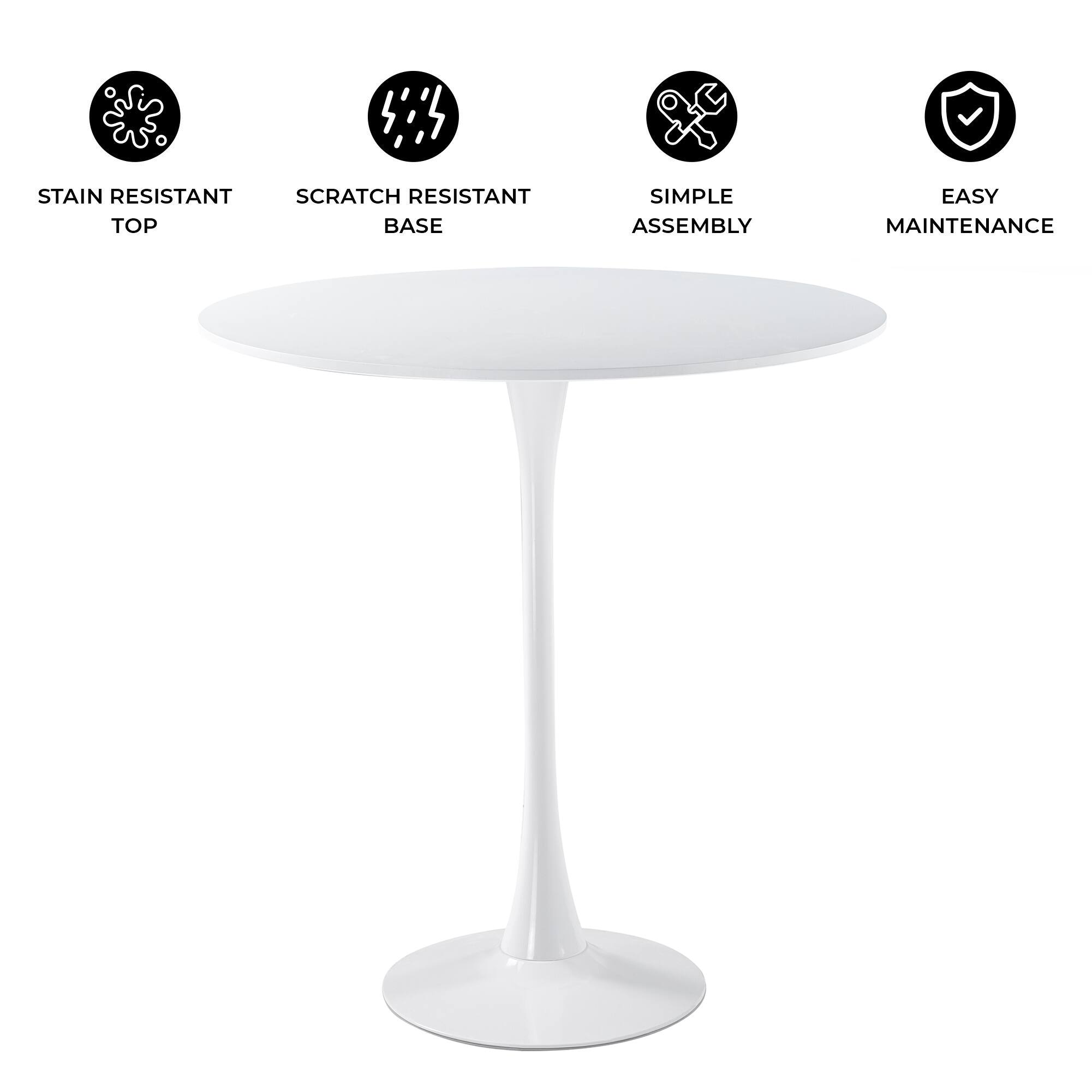 STAIN RESISTANT TOP  
SCRATCH RESISTANT BASE  
SIMPLE ASSEMBLY  
EASY MAINTENANCE
