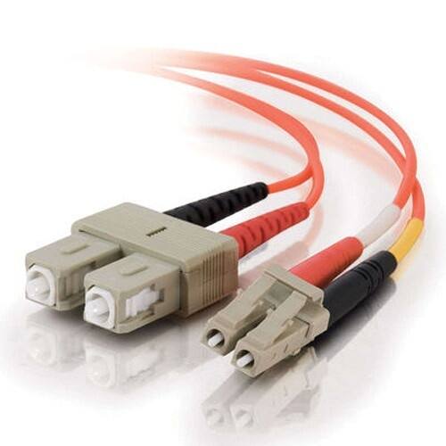 Front. C2G - 757120330189 33018 16.40-feet (5m) LC-SC Duplex Multimode OM2 Fiber Optic Cable - Orange - 50/125 - Orange.