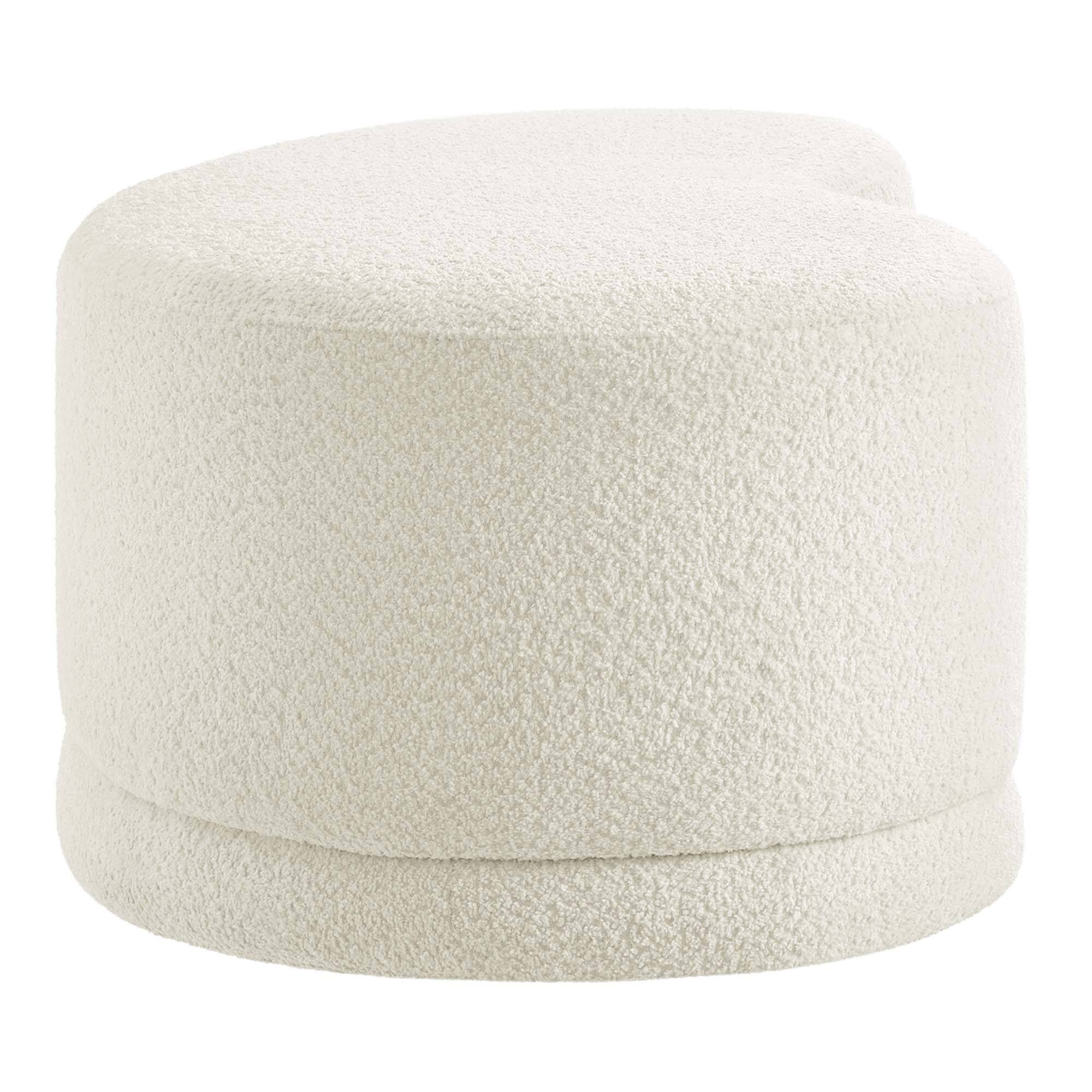 Back. Modway - Nimbus 48" Upholstered Ottoman Bench by Modway - Cream.