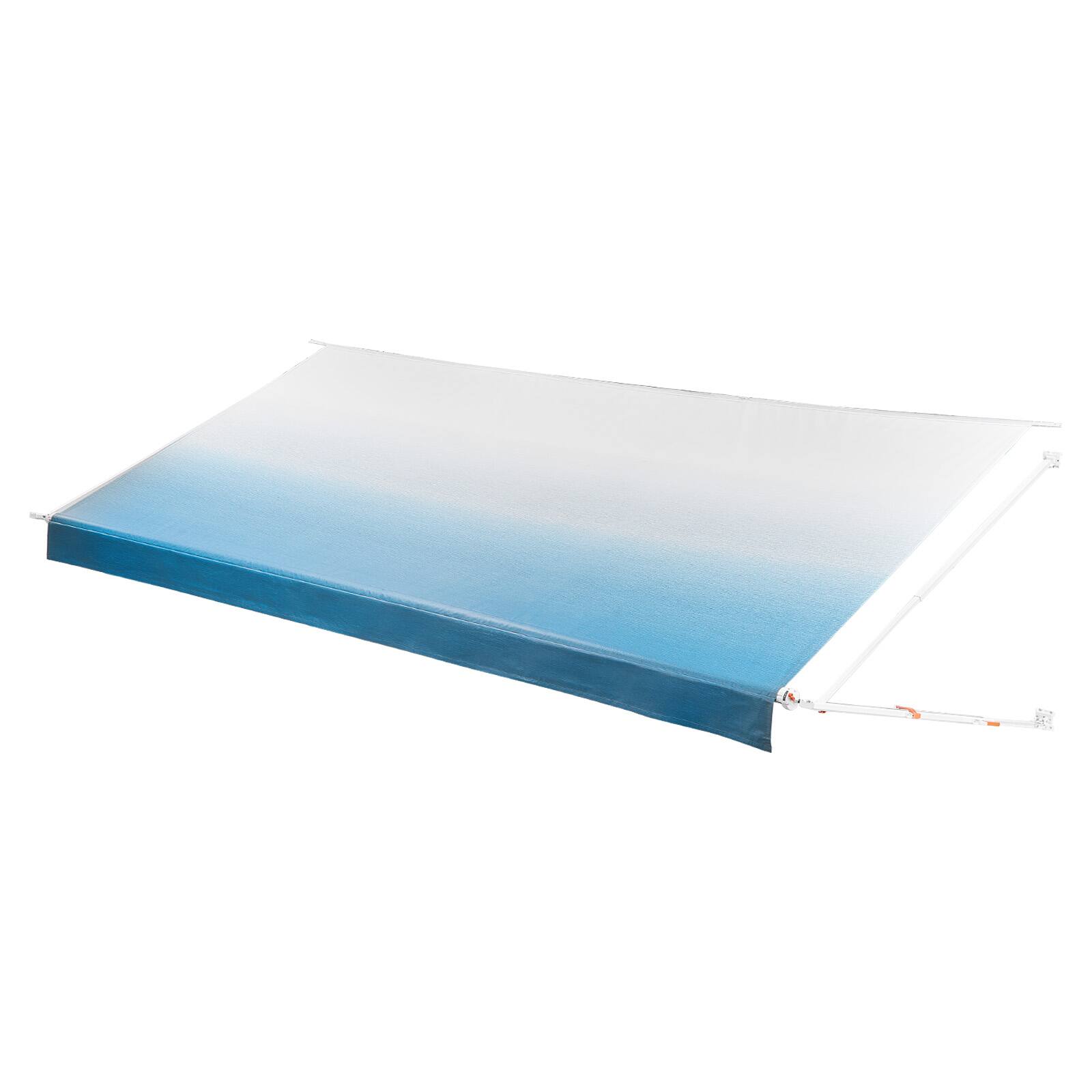 Alt View 5. VEVOR - Manual RV Awning Complete Kit, 20.12FT Retractable RV Awning with Aluminum Alloy Frame & Waterproof PVC Fabric - Gradient Blue.