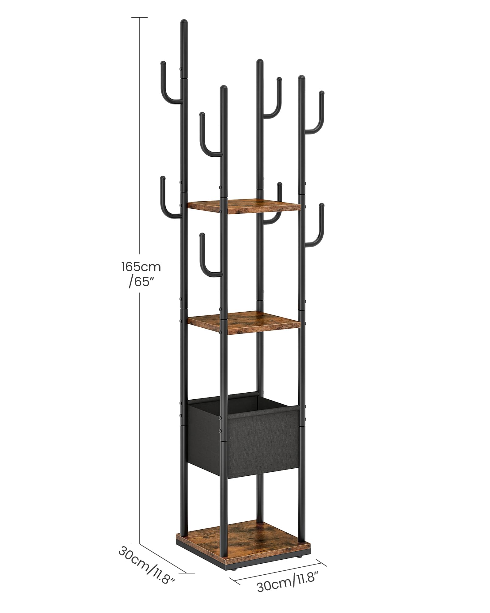 165cm / 65"  
30cm / 11.8"  
30cm / 11.8"