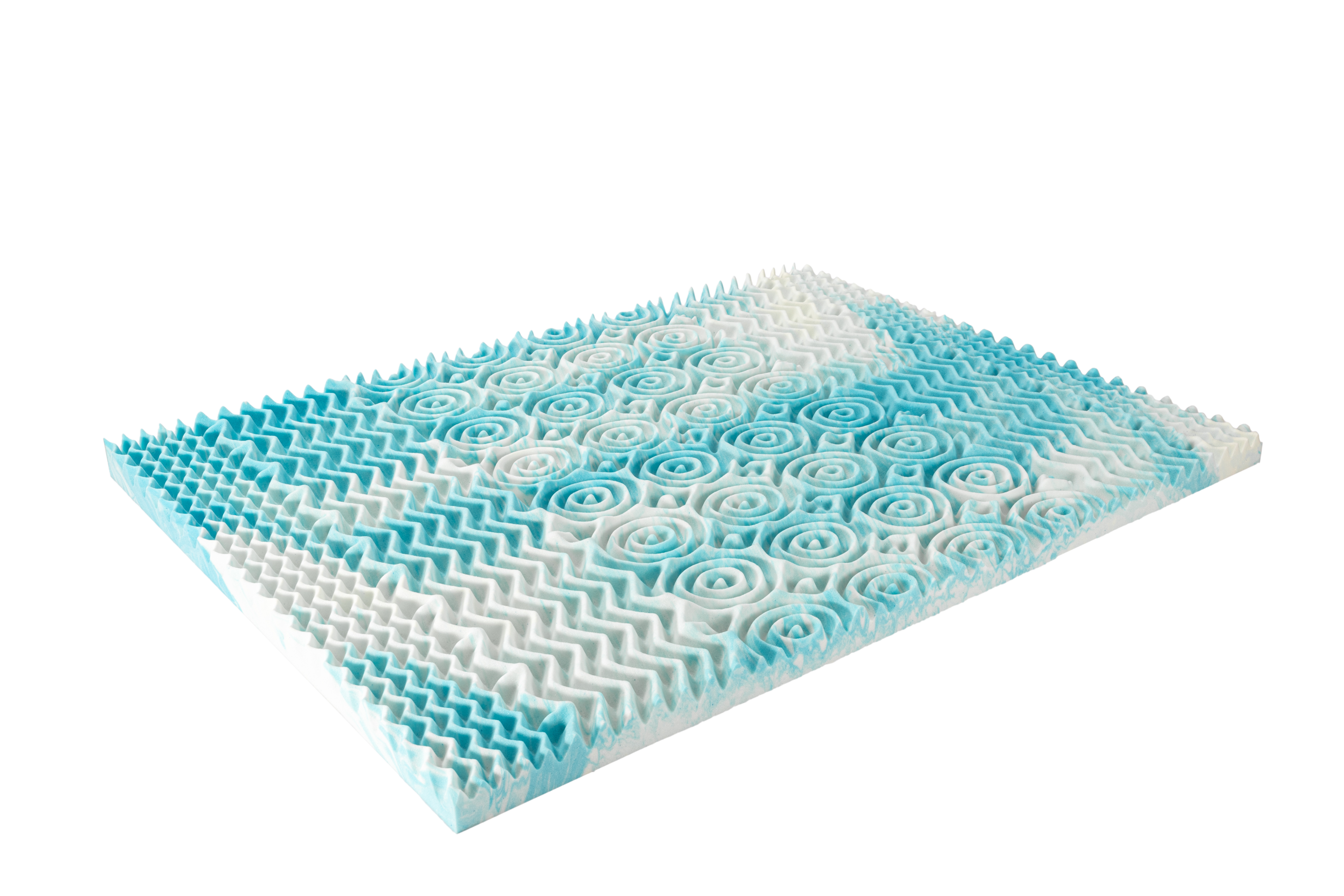 Front. Bestier - 4 Inch 5-Zone Memory Foam Mattress Topper, Gel Infused Foam Mattress Topper for Pressure Relief Bed Topper - Twin.