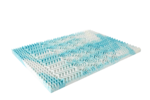 Front. Bestier - 4 Inch 5-Zone Memory Foam Mattress Topper, Gel Infused Foam Mattress Topper for Pressure Relief Bed Topper - King.