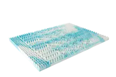 Front. Bestier - 4 Inch 5-Zone Memory Foam Mattress Topper, Gel Infused Foam Mattress Topper for Pressure Relief Bed Topper - Queen.