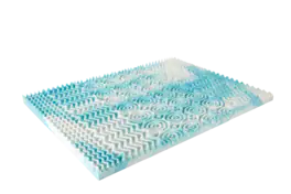 Bestier - 4 Inch 5-Zone Memory Foam Mattress Topper, Gel Infused Foam Mattress Topper for Pressure Relief Bed Topper - Twin