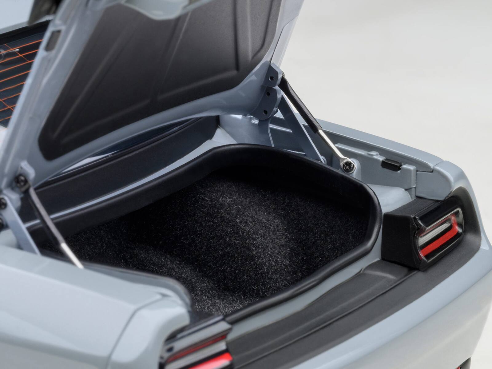 Alt View 7. Autoart - 2022 Dodge Challenger R/T Scat Pack Widebody Smoke Show Gray 1/18 Model Car by Autoart.