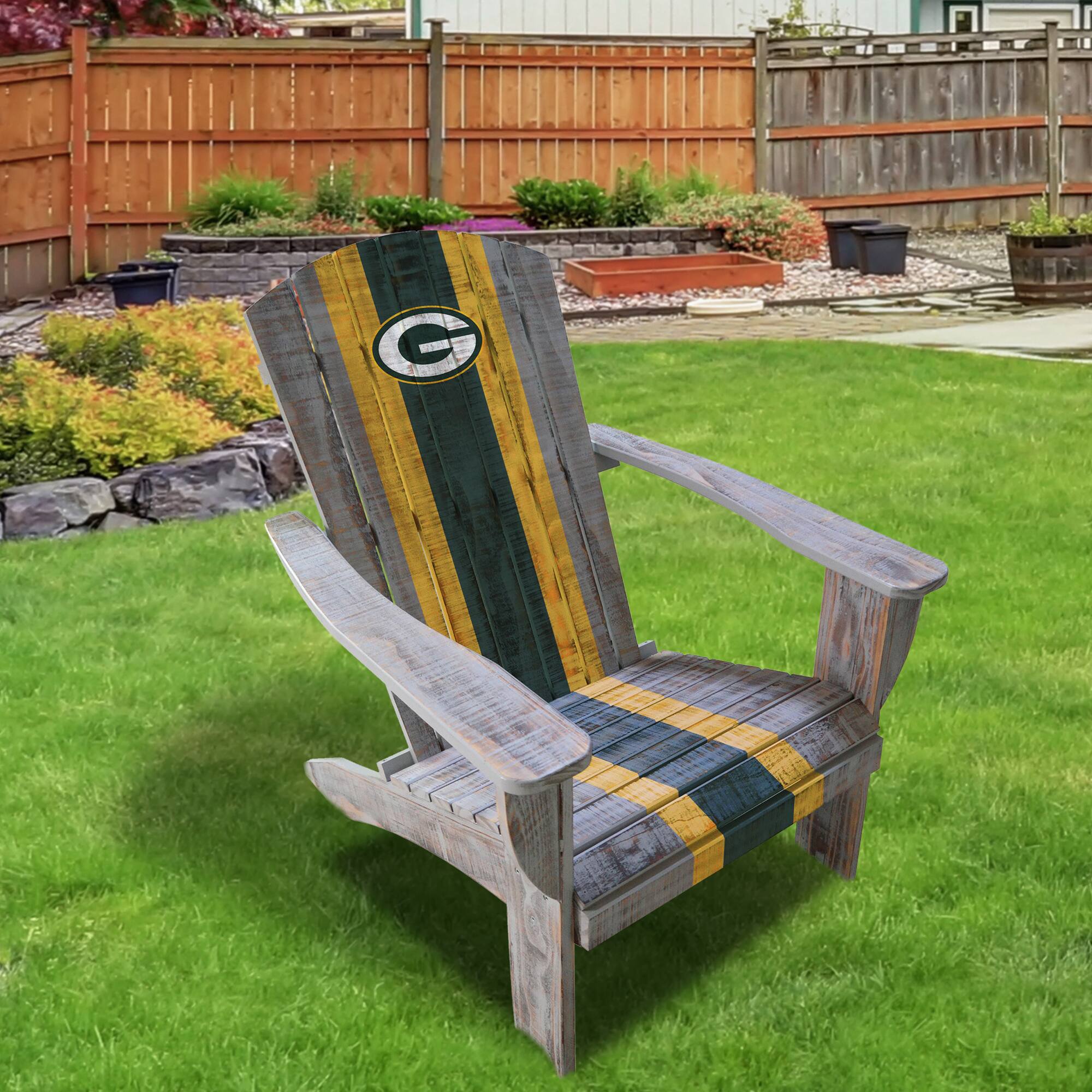 Alt View 1. Imperial - Green Bay Packers Wooden Adirondack Chair - Multicolor.
