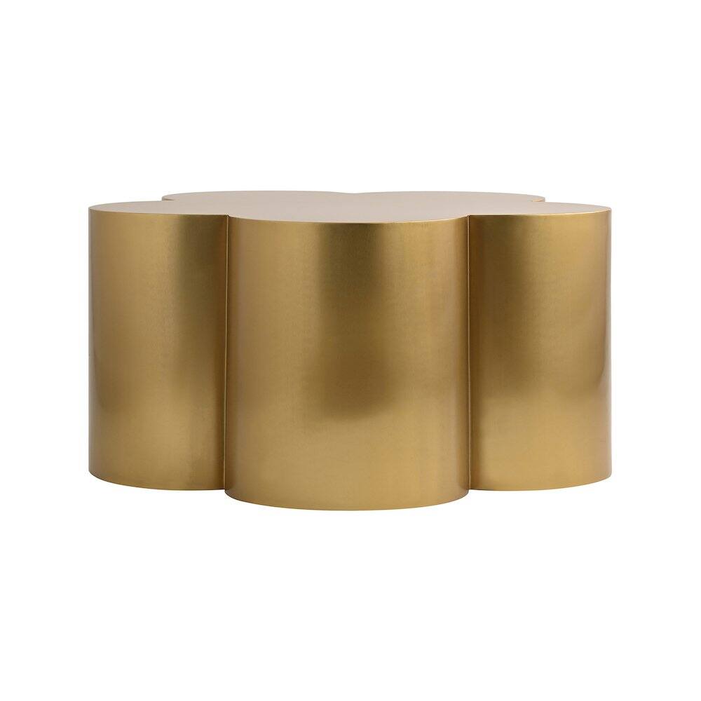 Alt View 1. Meridian Furniture - Lucky Gold Iron Coffee Table - Gold.