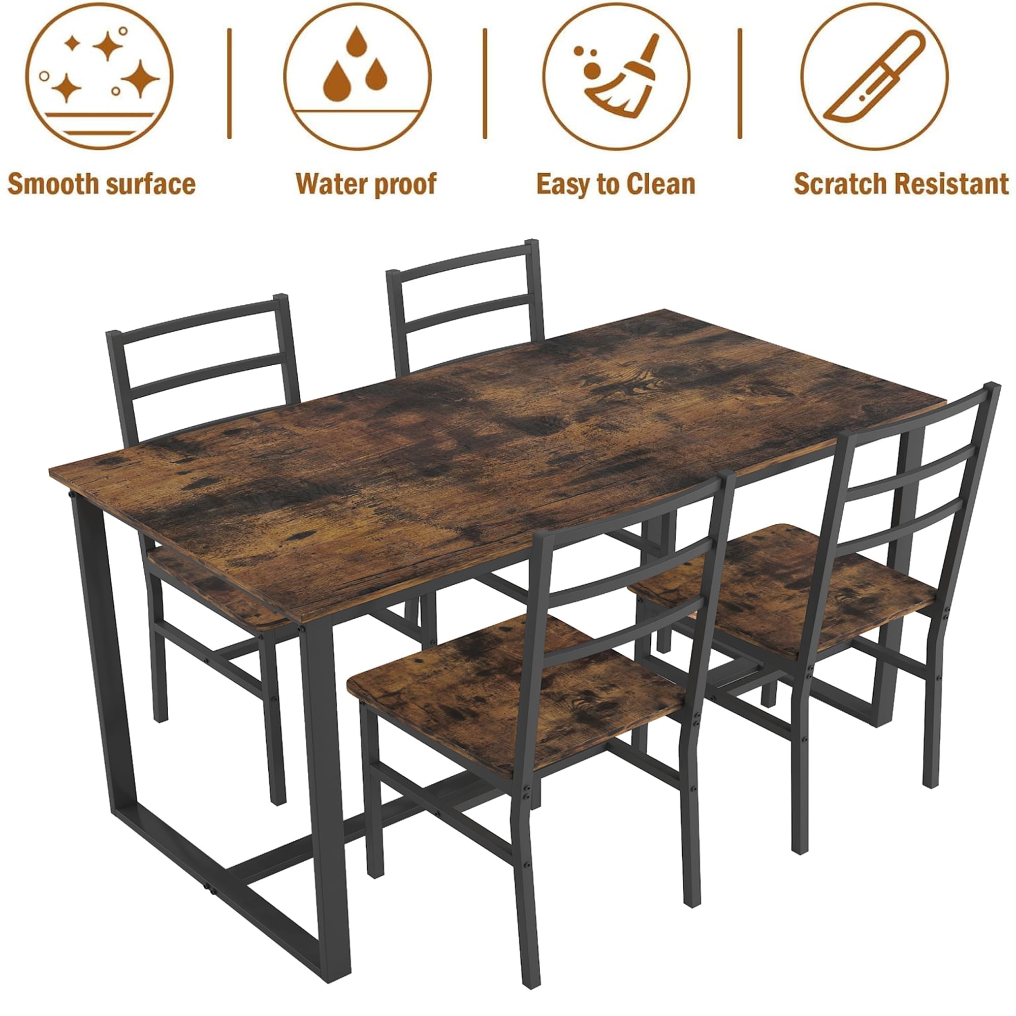 Smooth surface  
Water proof  
Easy to Clean  
Scratch Resistant