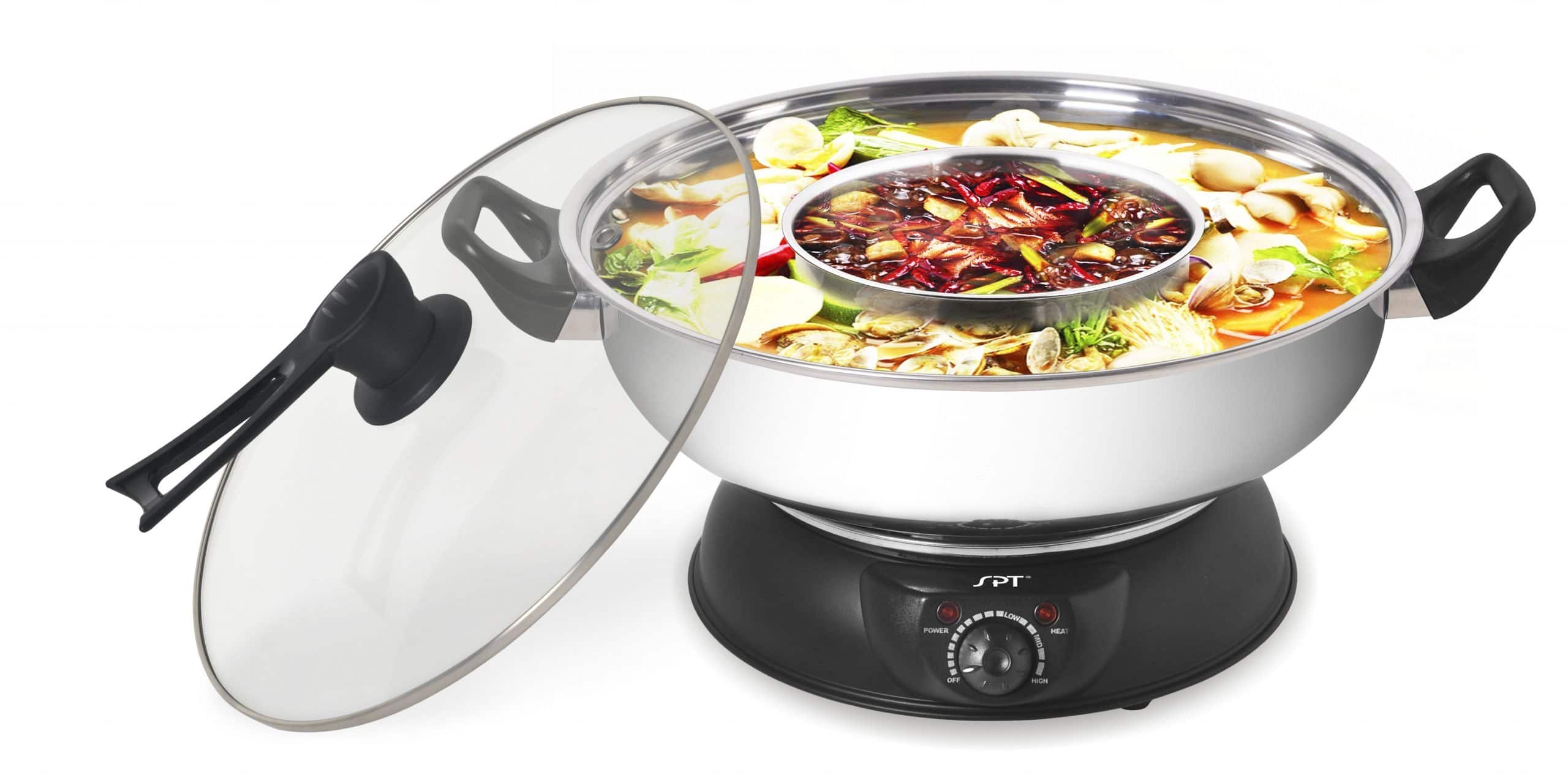Photos - Kitchen Grill Electric SPT -  Shabu Shabu Pot  - Stainless Steel SS-303 (2 compartments)