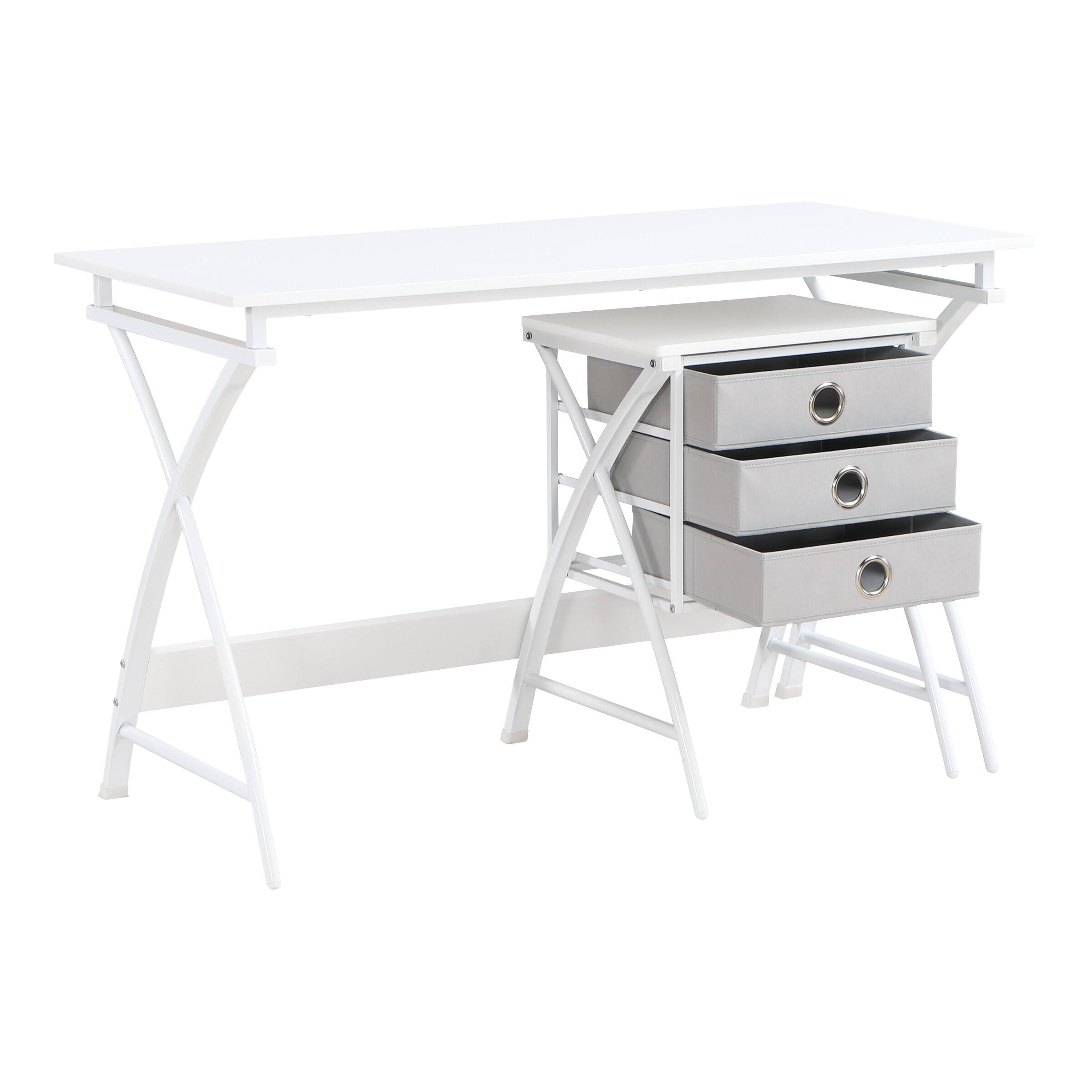 Alt View 11. OSP Home Furnishings - Olympic 48" Desk - White.