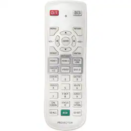 ZdalaMit - Replacement Remote N2QAYA000126 fit for Panasonic Projector PT-RZ570 PT-RZ570W PT-RZ570B - White