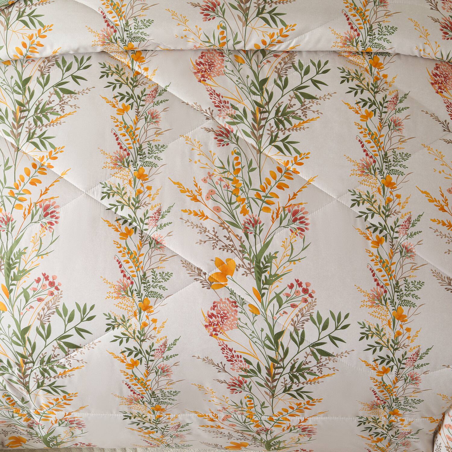 Left. Shatex - 3-Piece Tree-Print comforter Set Features A Natural Minimalist Design That's Smooth Comfortable And Breathable Creating - Yellow.