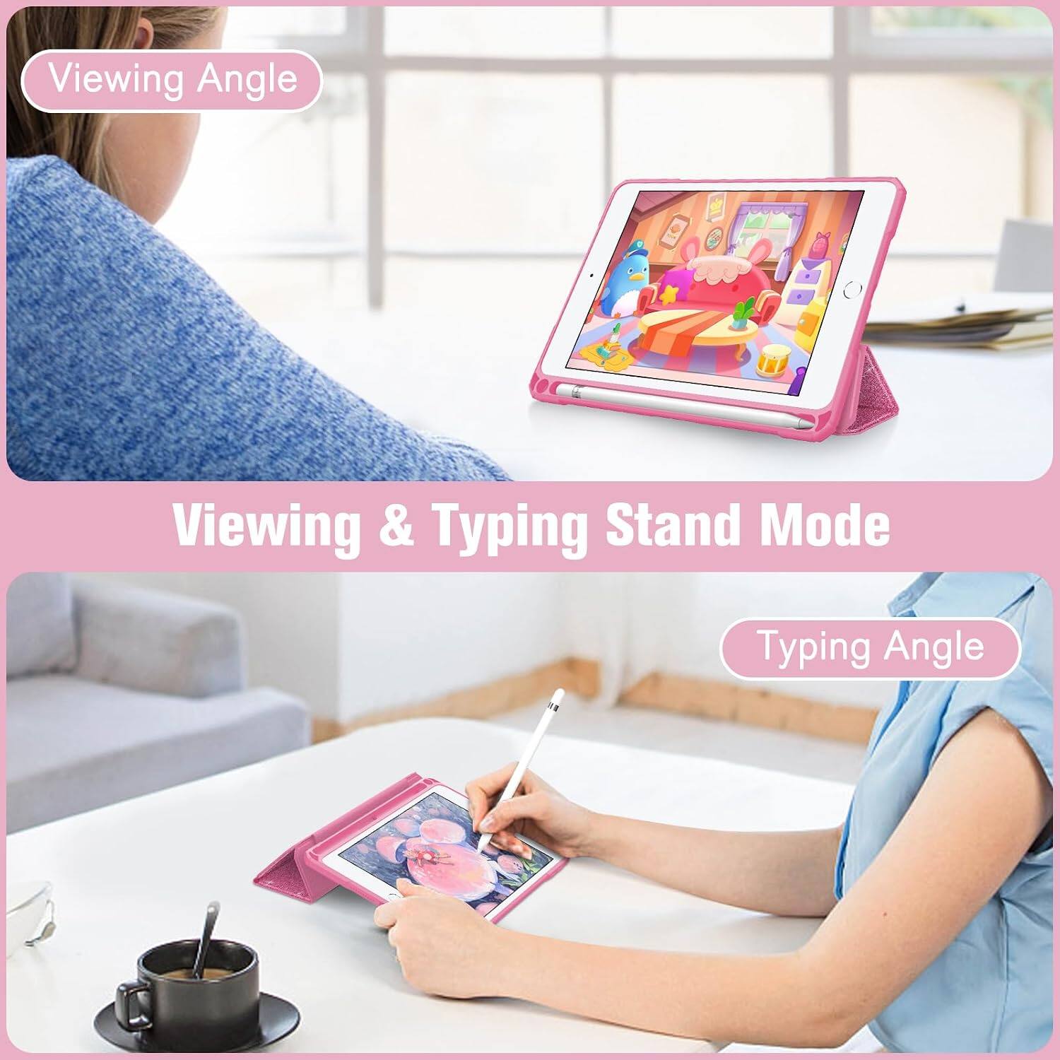 Viewing Angle  
Viewing & Typing Stand Mode  
Typing Angle