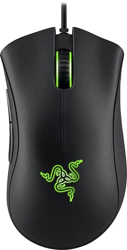 Razer - DeathAdder Chroma Optical Gaming Mouse - Black-Front_Standard