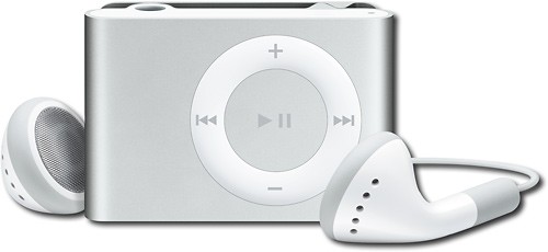 Best Buy: Apple® iPod shuffle® 1GB* MP3 Player Silver MB226LL/A