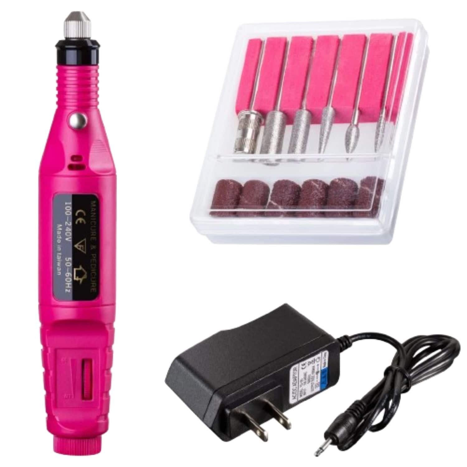 Home Collection - Pink Electric Nail File Drill Kit Portable Manicure & Pedicure Acrylic Salon Machine