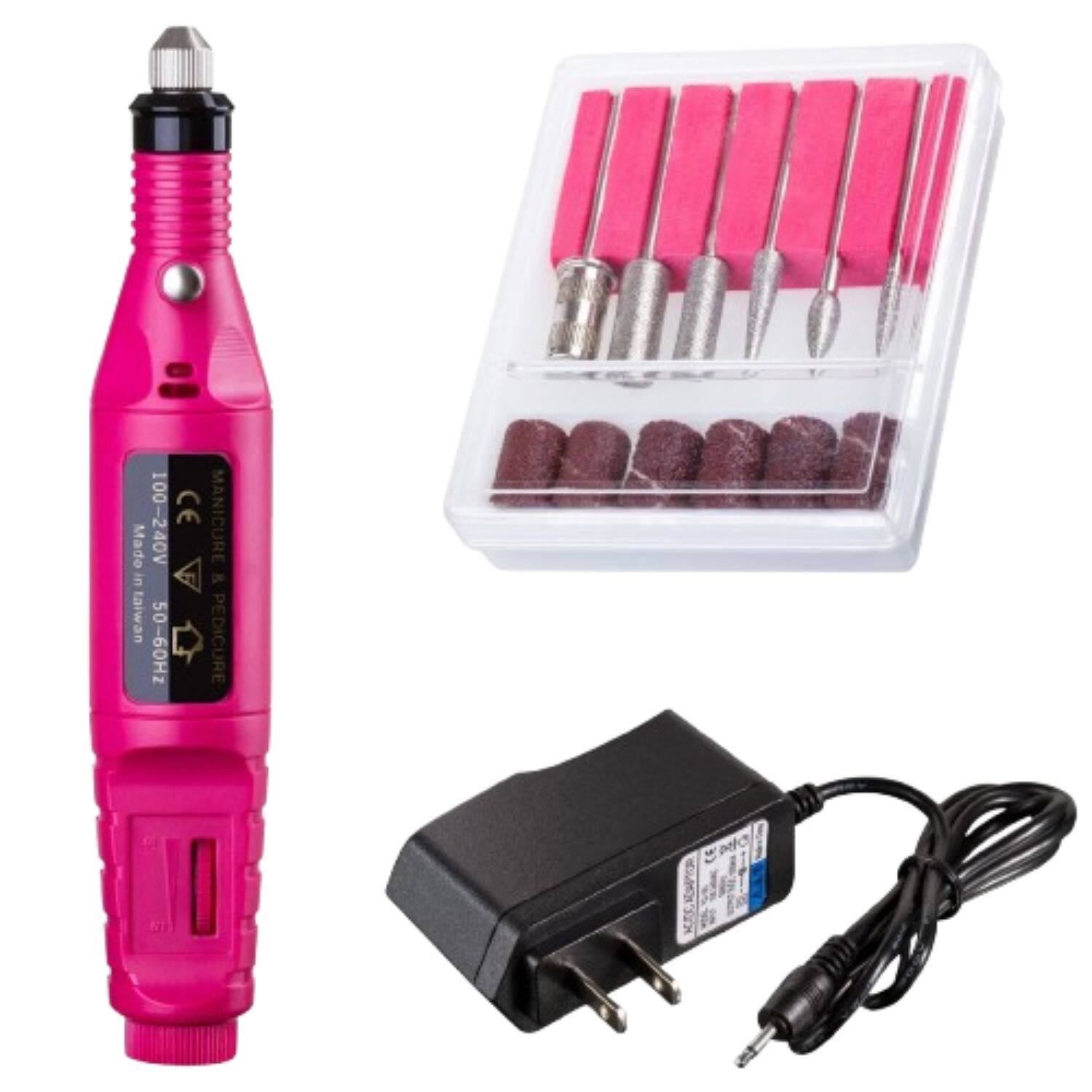 100-240V CE MANICURE & PEDICURE 50-60Hz
Made in Taiwan
100W
3 pc