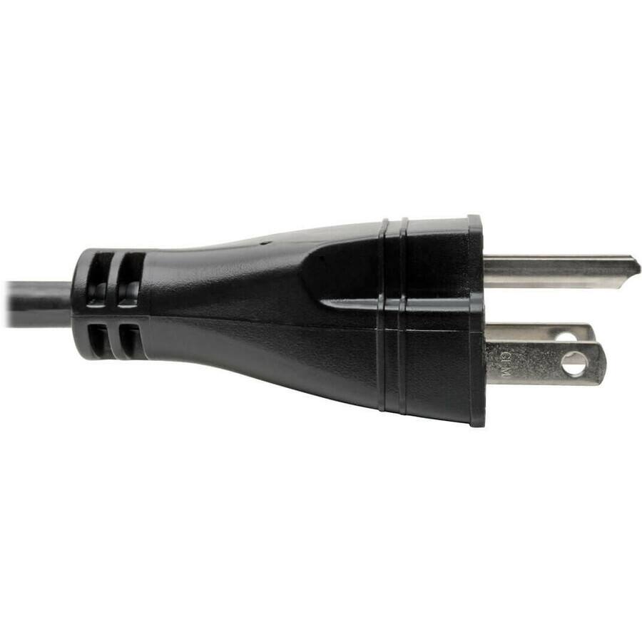 Alt View 1. Tripp Lite - Tripp Lite by Eaton Hospital-Grade Power Cord NEMA 5-15P to C13 - Green Dot 15A 125V 14 AWG 25 ft. (7.62 m) Black - For - Black.