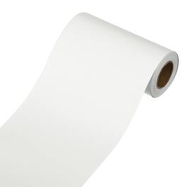 Unique Bargains - Wallpaper Border Peel and Stick 3.9x196 Inch Self Adhesive Mirror Frame Trim Tape for Kitchens Bedrooms Bathrooms - White
