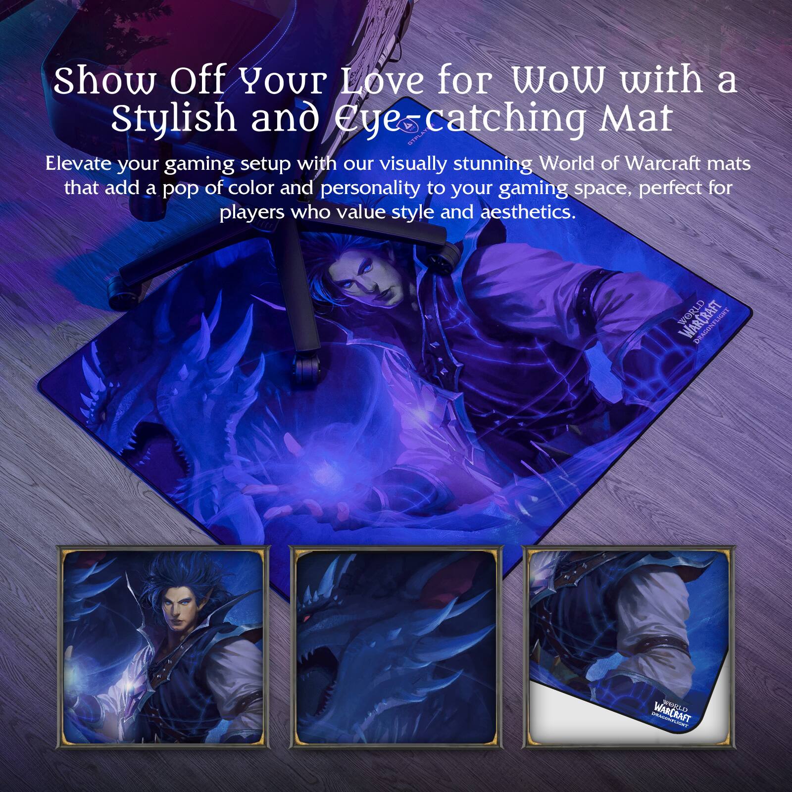 Show Off Your Love for WoW with a Stylish and Eye-Catching Mat

Elevate your gaming setup with our visually stunning World of Warcraft mats that add a pop of color and personality to your gaming space, perfect for players who value style and aesthetics.