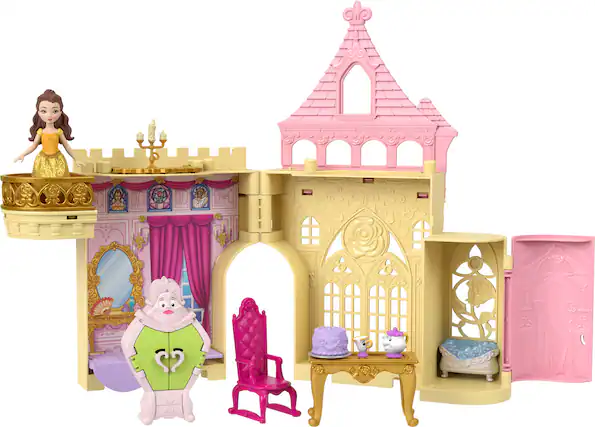 Front. Mattel - Mattel - Disney Princess STORYTIME STACKERS Belle's Castle - Collectibles - Multicolor.