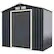 Alt View 1. Costway - Metal Storage Shed for Garden and Tools w/Sliding Double Lockable Doors - Grey.