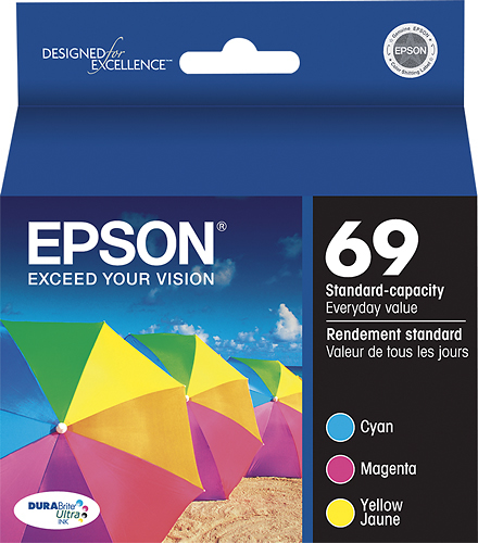 Epson - 69 3-Pack Ink Cartridges - Cyan/Magenta/Yellow