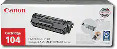 Front. Canon - CRG 104 Toner Cartridge - Black.