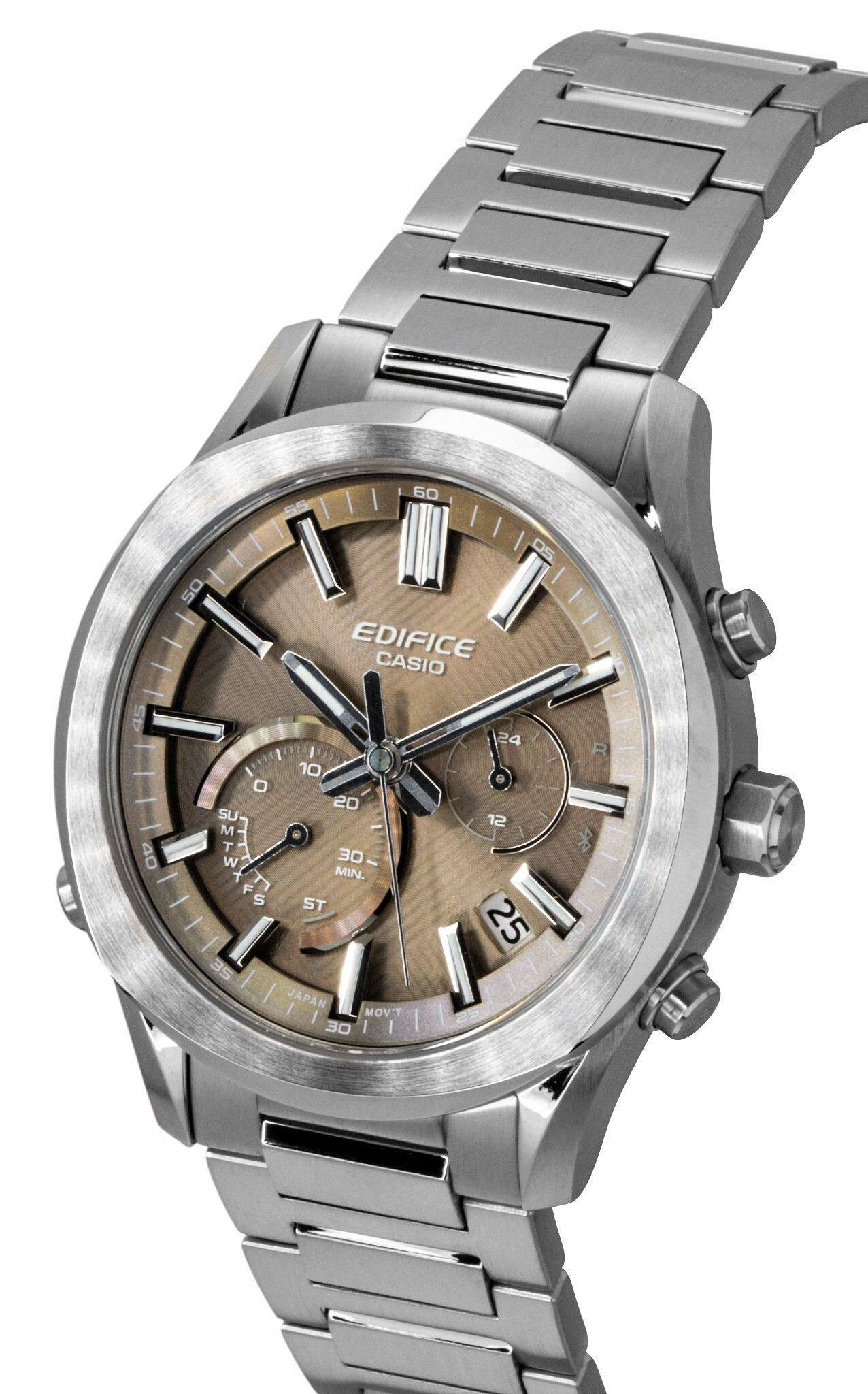 45 40  
60 55 50 1 EDIFICE CASIO 24 R 10 20 SU 12 M T W 30 T MIN. F - S ST 25 35 JAPAN II MOV'T 30