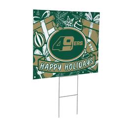 Evergreen Enterprises - Charlotte 49ers 24" x 18" Happy Holidays Christmas Outdoor Staked Yard Sign - Multicolor