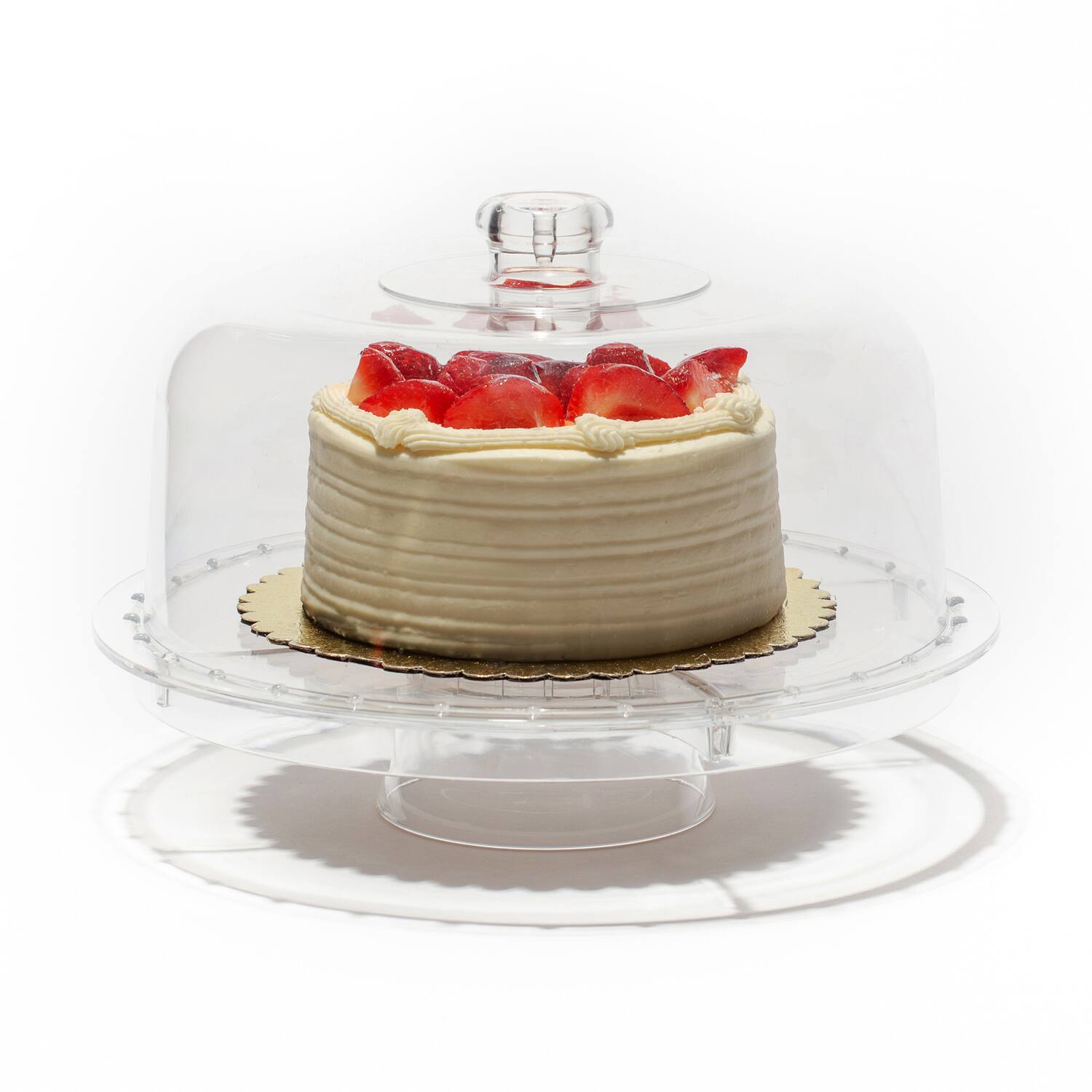 Alt View 5. Better Houseware - Better Houseware 885 Convertible 3-piece Clear-acrylic Cake Cover Set - clear.