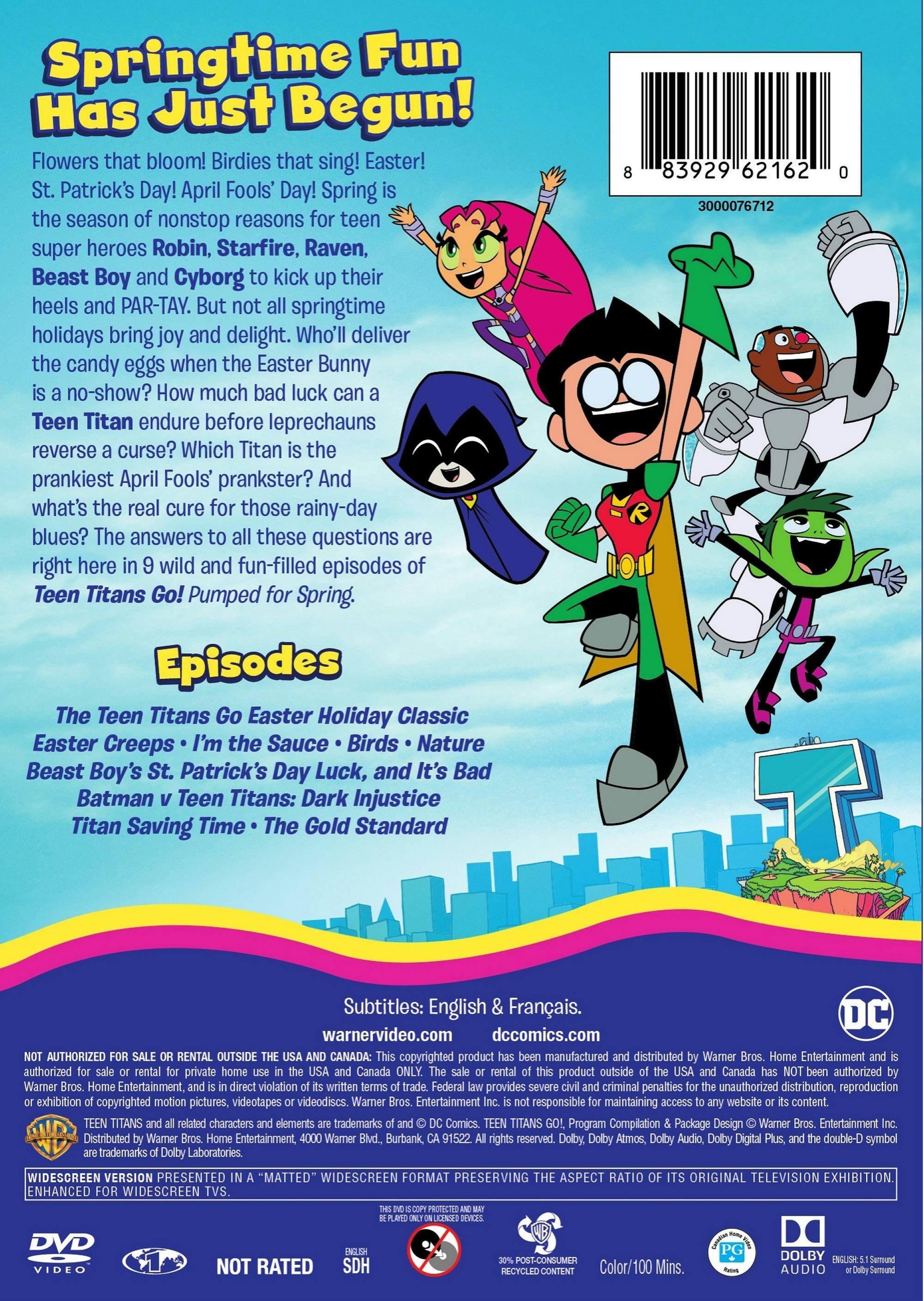Angle. Teen Titans Go! Pumped for Spring [DVD].