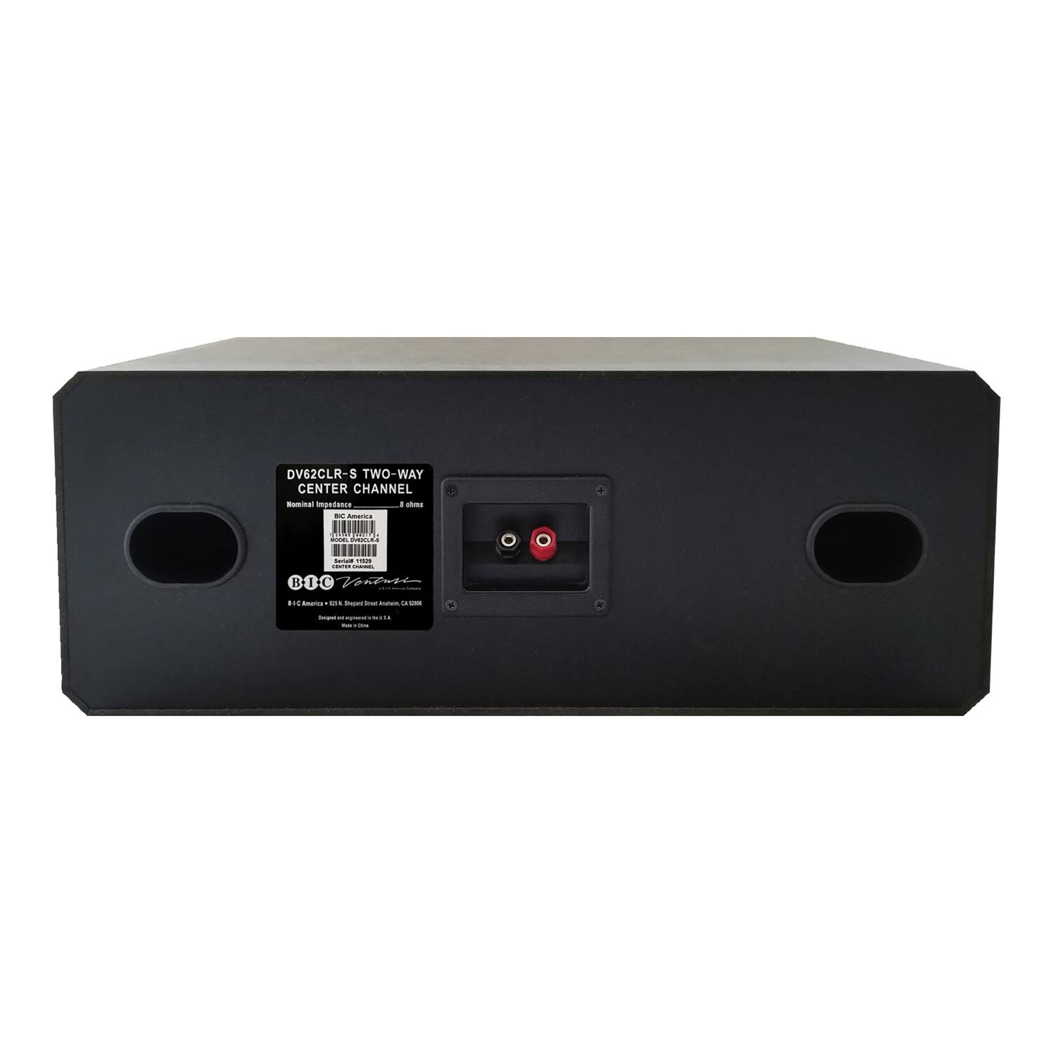 DV62CLR-S TWO-WAY CENTER CHANNEL

Minimum Impedance: 8 ohms

BIC America
8153 S. 15th Street, Anaheim, CA 92806

BIC