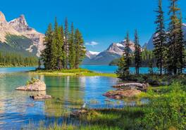 Castorland - 500 Piece Jigsaw Puzzles, Maligne Lake, Canada, Jasper National Park, B-53803 - Red