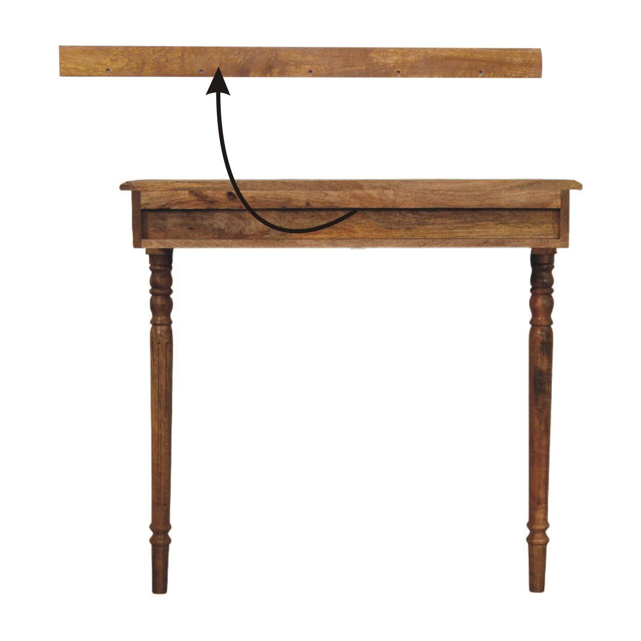 Alt View 5. Artisan Furniture - Regency Wall-Mounted Radiator Console, Light Brown - Light Brown.